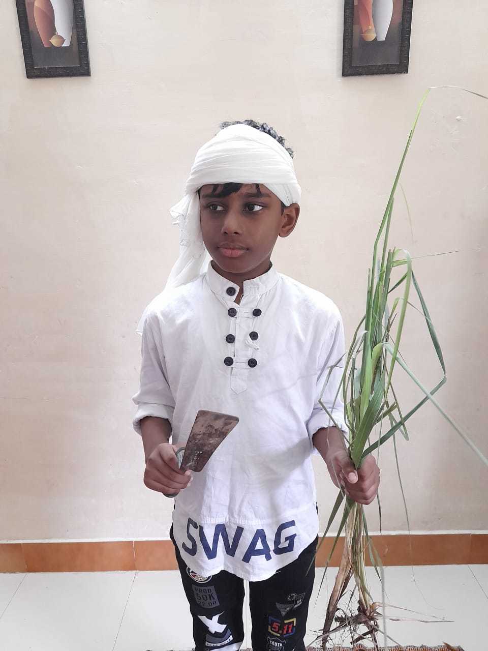Chandar Shekhar Azad Costume For Kids/National Hero/freedom fighter Costume  For Kids Independence Day/Republic Day/School Annual function/Theme  party/Competition/Stage Shows Dress